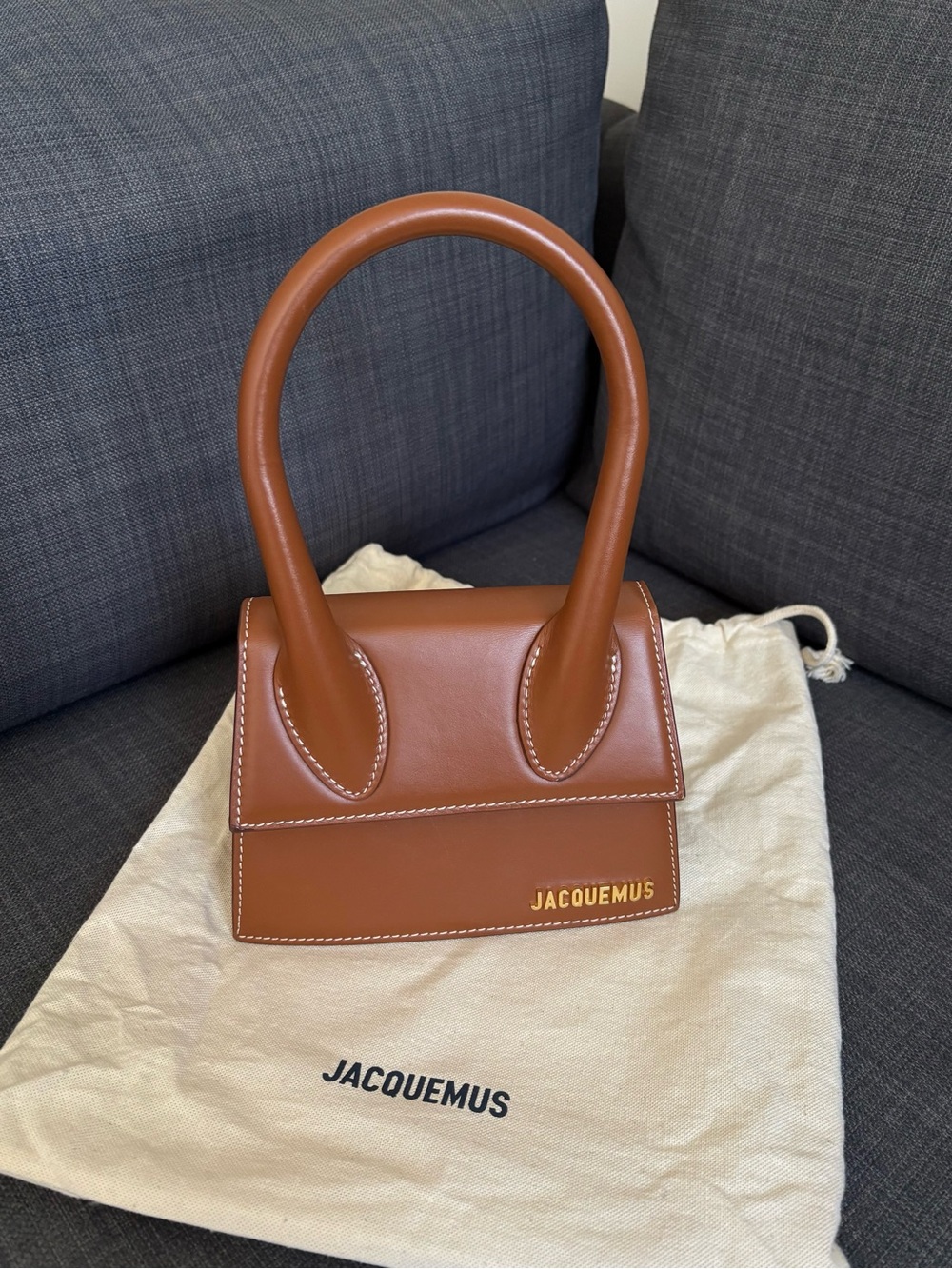 Jacquemus Brown Le Papier 'Le Chiquito Moyen' Bag